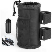 Jalleria - Fahrrad-Trinkflaschenhalter, Schraubenloser Fahrrad-Trinkflaschenhalter aus Oxford-Gewebe, Flaschenhalter mit Netztasche und von JALLERIA