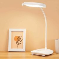Jalleria - Kabellose 2 wiederaufladbare LED-Schreibtisch-Leselampe mit 3200-mAh-Akku, flexible Tischlampe für Kinder, dimmbare Touch-Steuerung, 3 von JALLERIA