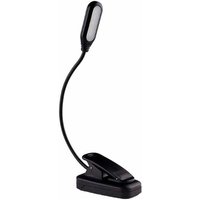 Jalleria - LED-Leselampe, Clip-Buchlampe für nächtliche Lesereisen, wiederaufladbare Leselampe mit 5 LEDs, 360° flexibles Hals-Leselicht von JALLERIA
