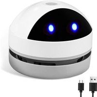 Mini-Tischstaubsauger, kleiner Handstaubsauger per usb wiederaufladbar, kabelloser Schreibtischstaubsauger mit hoher Saugkraft für Tisch, von JALLERIA