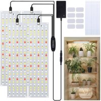 Pflanzenlampe led Vollspektrum 135 LEDs x 4 Stück Pflanzenlicht für Zimmerpflanzen Samen Wachstumslicht Wachstumslampe für Pflanzen mit Timer 10 von JALLERIA