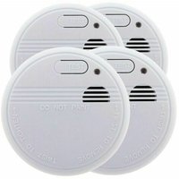 Set mit 4x NF-Rauchmeldern – 5 Jahre Garantie – 3 Jahre Batterielebensdauer – Lieferung mit Batterie und Installationszubehör von JALLERIA