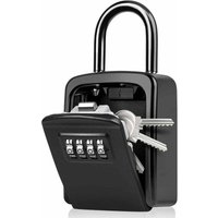 Jalleria - Sicherer Schlüsselkasten, Schlüsselkasten mit Code [wetterfest] [mit abnehmbarem Griff] Mini tragbarer sicherer Schlüsselkasten mit von JALLERIA