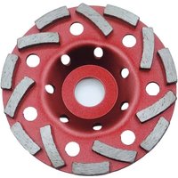 Jalleria - Stück Diamant-Schleifrad 125 x 22,2 mm zweireihig, Diamantscheibe für Beton, Stein, Mauerwerk, Granit usw., kompatibel mit Winkelschleifern von JALLERIA
