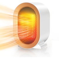 Jalleria - Tragbarer Heizstrahler, 800/1200 w elektrischer Heizkörper, Mini-Keramik-Heizlüfter, Überhitzungs- und Umkippschutz, 2 Heizmodi, Jalleria - Tragbarer Heizstrahler, 800/1200 w elektrischer Heizkörper, Mini-Keramik-Heizlüfter, Überhitzungs- und Umkippschutz, 2 Heizmodi, von JALLERIA