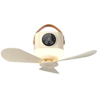 Jalleria - ber usb wiederaufladbarer Deckenventilator mit 3600 mAh Akku und Hängeventilator für Schlafsäle und Campingzimmer Jalleria - ber usb wiederaufladbarer Deckenventilator mit 3600 mAh Akku und Hängeventilator für Schlafsäle und Campingzimmer von JALLERIA