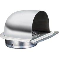 Kaminabdeckung/Lüftungsgitter aus Edelstahl für Außenwände von Häusern, Lüftungskanäle und Dunstabzugshauben (100 mm) von JALLERIA