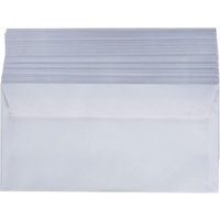 Jalleria - Packung mit 100 Briefumschlägen ohne Fenster, Format C5/6, weiß von JALLERIA