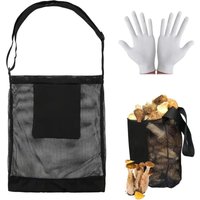 Jalleria - Pilz-Set-Korb, Pilzsammelrucksack, Bananen-Futtertasche zum Sammeln von Obst und Gemüse mit Handschuhen von JALLERIA