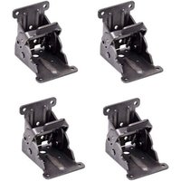 Jalleria - Selbstsichernde Scharniere, faltbare Stützhalterung, Beinbeschläge und Eckstrebe, für klappbare Beine, klappbare Werkbank, (2 Set) von JALLERIA