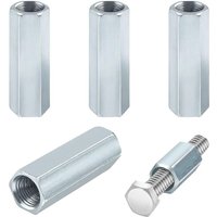 Stück lange Sechskantmutter, lange Mutter M8, Mutter M8, Abstandshalter M8, Edelstahl 304, Sechskant-Abstandshülse M8 30 mm Kohlenstoffstahl, Stück lange Sechskantmutter, lange Mutter M8, Mutter M8, Abstandshalter M8, Edelstahl 304, Sechskant-Abstandshülse M8 30 mm Kohlenstoffstahl, von JALLERIA
