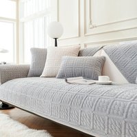 Superweicher, dicker Sofabezug für 1/2/3/4-Sitzer, Ecksofa-Schonbezug in L-Form, universeller, rutschfester Sofabezug für das Wohnzimmer (hellgrauer Superweicher, dicker Sofabezug für 1/2/3/4-Sitzer, Ecksofa-Schonbezug in L-Form, universeller, rutschfester Sofabezug für das Wohnzimmer (hellgrauer von JALLERIA