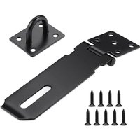 Türriegel aus Edelstahl, 5 Zoll, Türriegel aus Edelstahl 304, Türverschluss, Türschloss, Haspe, Vorhängeschloss, Riegel, Klammer für Schränke Türriegel aus Edelstahl, 5 Zoll, Türriegel aus Edelstahl 304, Türverschluss, Türschloss, Haspe, Vorhängeschloss, Riegel, Klammer für Schränke von JALLERIA