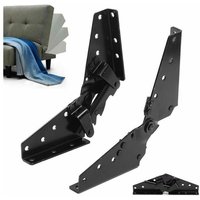 Jalleria - Verstellbares Möbelscharnier, Klappbett, Lazy Sofa, Gelenk, 3 Positionen, Eckmechanismus, Halterung, 2 Sätze von JALLERIA