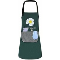 Jalleria - Wasserdichte Schürze, Küchenschürze, verstellbare Küchenschürze mit Tasche, Grill-Kochschürze für Damen, Herren, Erwachsene von JALLERIA