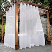 Weißer Voile-Vorhang – 2er-Set, durchsichtige Voile-Vorhänge für Fensterdekoration, Wohnzimmer, moderne Vorhänge mit Ösen oben für Schlafzimmer, Weißer Voile-Vorhang – 2er-Set, durchsichtige Voile-Vorhänge für Fensterdekoration, Wohnzimmer, moderne Vorhänge mit Ösen oben für Schlafzimmer, von JALLERIA