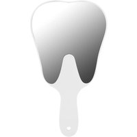 Zahnspiegel, niedlicher zahnförmiger Spiegel mit Griff, transparenter Spiegel zur zahnärztlichen Beobachtung, PC- und Glasmaterial, leicht und Zahnspiegel, niedlicher zahnförmiger Spiegel mit Griff, transparenter Spiegel zur zahnärztlichen Beobachtung, PC- und Glasmaterial, leicht und von JALLERIA