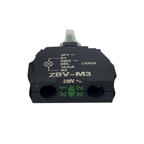 1 Stück XB4 XB5 Anzeigemodul ZBVM1 ZBVM3 ZBVM4 ZBVM5 ZBVM6 ZBV-M1 ZBV-M3 ZBV-M4 ZBV-M5 ZBV-M6 Grün AC230V 220V (Color : ZBV-M1) von JALde