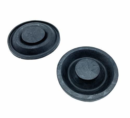 JAM2DAY 2 x 32 mm Gummi WC-Spülkasten-Membran-Unterlegscheiben für Kugelschwimmerventil - Flachwaschmaschine, Schwarz von JAM2DAY