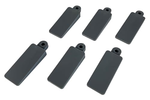 Fensterkeile – 6 Stück, weiches Gummi für Flügel, Türen, Tische, Nivellieren und Verklemmen (grau) von JAM2DAY