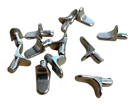 JAM2DAY 12 x Regalstützbolzen für Standard-Loch von 5 mm – starke 60 kg Tragkraft (Stahl mit Doppelnut) von JAM2DAY