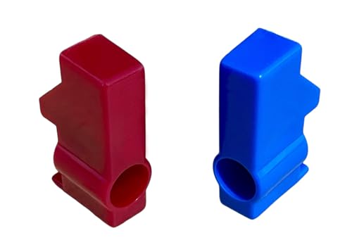 JAM2DAY 2 Ersatzgriffe für Waschmaschinen-Isolatorventilhähne (rot/blau) von JAM2DAY