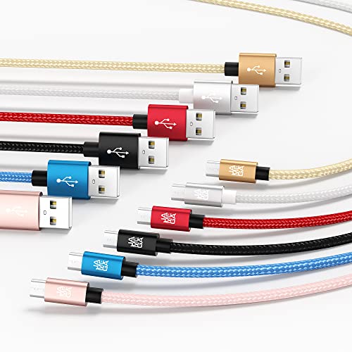 JAMEGA – 3m Premium Micro USB Kabel | Nylon geflochtenes USB Ladekabel Datenkabel für Micro USB Geräte kompatibel mit Samsung, HTC, Huawei, Sony, Nokia, Kindle, PS4 XBOX Controller – Blau JAMEGA – 3m Premium Micro USB Kabel | Nylon geflochtenes USB Ladekabel Datenkabel für Micro USB Geräte kompatibel mit Samsung, HTC, Huawei, Sony, Nokia, Kindle, PS4 XBOX Controller – Blau von JAMEGA