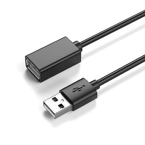 JAMEGA - 3m USB 2.0 Verlängerung USB Verlängerungskabel | USB-A Buchse auf A Stecker für USB-Stick, Tastatur, Drucker, Scanner, PS4/PS5 Controller, USB Hub, externe Festplatte usw. von JAMEGA