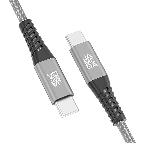 JAMEGA - USB Typ C Kabel Grau 0,5m | Ladekabel und Datenkabel Fast Charge Sync USB C Stecker Kompatibel Mit iPhone 15 Pro Max, iPad Pro Air, Samsung, Macbook, Tablets, Huawei uvm. von JAMEGA