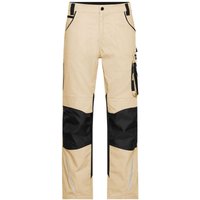 James&nicholson - Arbeitsbundhose JN832 Gr. 62 stone/black von JAMES & NICHOLSON