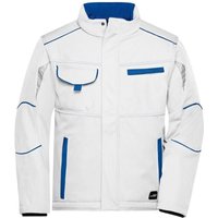 James&nicholson - Softshelljacke mit warmem Innenfutter JN853 Gr. m white/royal von JAMES & NICHOLSON