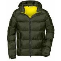 James&nicholson - Winterjacke Herren JN1168 Gr. l deep-forest/yellow - deep-forest/yellow von JAMES & NICHOLSON