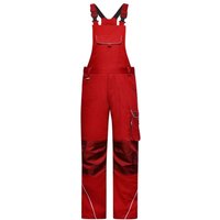 James&nicholson - funktionelle Latzhose JN879 Gr. 42 red von JAMES & NICHOLSON