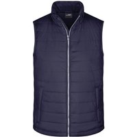 James&nicholson - leichte, wattierte Steppweste jn 1136 Gr. m navy von JAMES & NICHOLSON