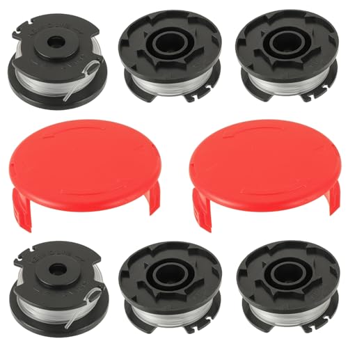 JAMHER 6 Stück Ein-hell GE-CT 18/28 Li Ersatzschnurspule, 5 m Länge Ø 1,6 mm für Ein-hell GE-CT 18/28 Li TC Ersatzfadenspule(6 Spulen + 2 Kappe) von JAMHER