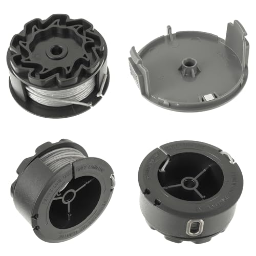 JAMHER F016800570 Rasentrimmer Fadenspule mit BOSCH UniversalGrassCut 18 18-26 18-260, Austauschbar mit F016800570 Ersatzspule(3 Fadenspulen, 1 Trimmerabdeckung) von JAMHER