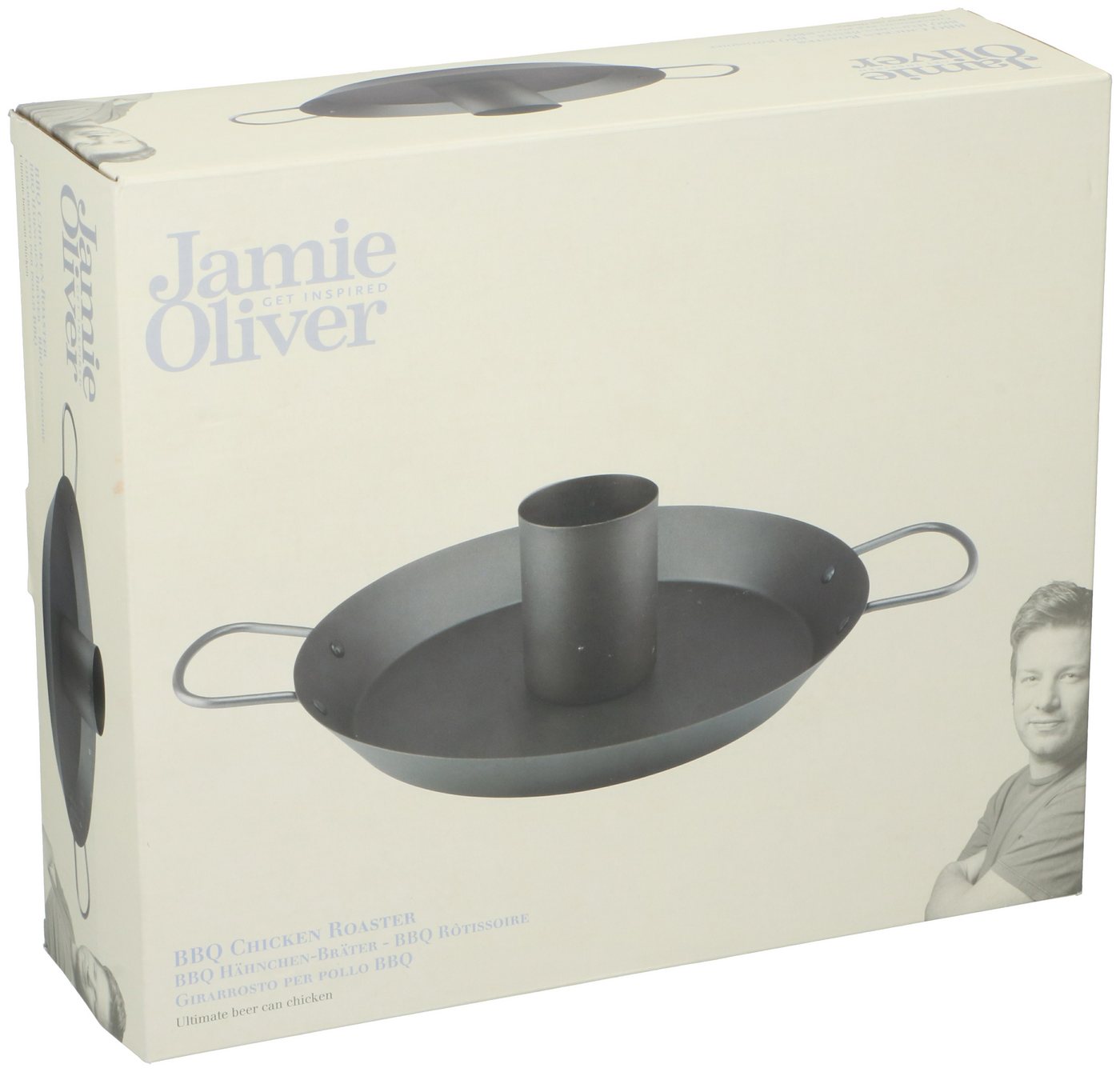 JAMIE OLIVER Grillpfanne Jamie Oliver Hähnchenbräter Hähnchenhalter Hähnchen Grill Bierdose, Stahl (1-tlg) von JAMIE OLIVER