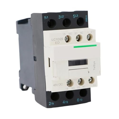 LC1D25ED DC Elektromagnetisches Schütz 3P 3NO LC1-D25ED 25A 48V DC Spule LC1D25ED DC Elektromagnetisches Schütz 3P 3NO LC1-D25ED 25A 48V DC Spule von JAMKWMNB