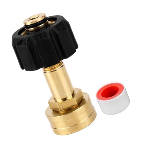 3/4 Zoll Hochdruck-Messing-Gartenschlauchadapter für M22-14 mm Anschluss mit auslaufsicherem Design für Autowaschmaschinen, Hochdruckreiniger-Schlauchadapter von JAMNGHB