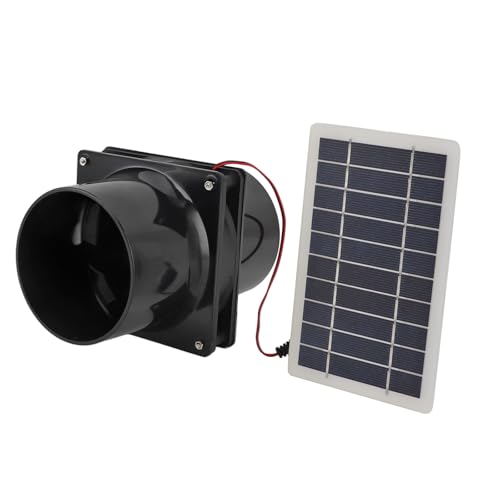 JAMNGHB Energieeffiziente Ventilator-Solarmodul-Kits, nachhaltige Kühllösung für Tierheime und Gartenhäuser, monokristallines Solarpanel von JAMNGHB