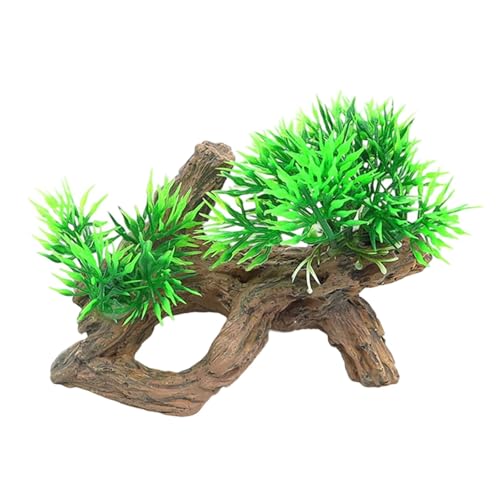 JAMNGHB Realistischer Baumstumpf, Aquarium-Zubehör, wasserdicht, Kunstharz, Dekoration für natürliches Aussehen, Unterwasserumgebung, Aquarien, Ornament von JAMNGHB