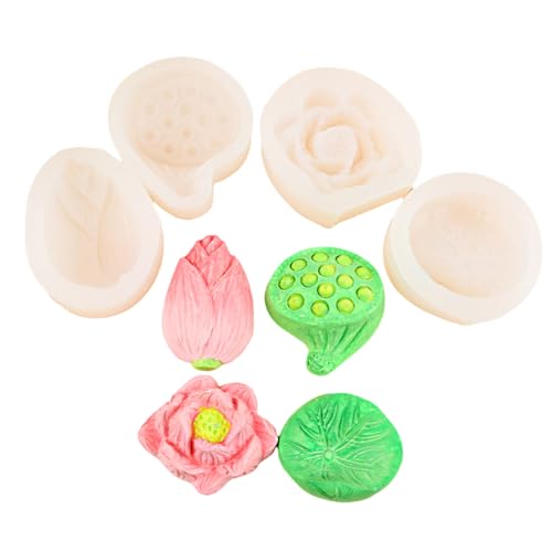 Silikonform für Lotusblüten mit detaillierter Textur, ideal für Heimdekoration, Hochzeitskuchen, Seife, Küchen-Backzubehör von JAMNGHB
