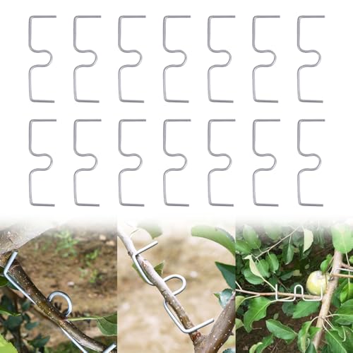 JAMSSOW 14 Stück 10cm Astspreizer für Obstbäume,Spreizeraststütze für Obstbäume,Astzieher Halter für Obstzweige,Astklammern Metall für Gartenzweige,Zum Spreizen und Ebnen von Obstbaumzweigen von JAMSSOW