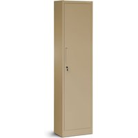 Aktenschrank Büroschrank Metallschrank Lagerschrank 4 Fachböden Flügeltür Drehgriff Pulverbeschichtung Metall 185 cm x 45 cm x 40 cm (Beige) von JAN NOWAK