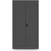 Jan Nowak Aktenschrank mit Geheimfach C001D Metallschrank Büroschrank Stahlblech Pulverbeschichtung 185 cm x 90 cm x 45cm anthrazit/anthrazit von JAN NOWAK