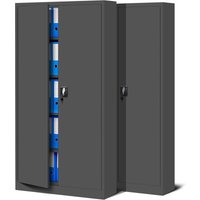 2er Set Aktenschrank C001 Metallschrank Stahlschrank Werkzeugschrank BĂĽroschrank Lagerschrank Universalschrank Pulverbeschichtung FlĂĽgeltĂĽren 185 von JAN NOWAK