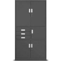 C018S ii Büroschrank Aktenschrank Tresor Schubladen Geheimfach Stahlblech 185 cm x 90 cm x 40 cm - anthrazit - Jan Nowak C018S ii Büroschrank Aktenschrank Tresor Schubladen Geheimfach Stahlblech 185 cm x 90 cm x 40 cm - anthrazit - Jan Nowak von JAN NOWAK