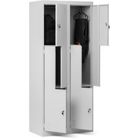 Umkleideschrank Z02 Spind mit 4 Abteilen Kleiderspind Metallschrank Flügeltür Lüftungsschlitzen Pulverbeschichtung 185 cm x 80 cm x 45 cm Grau Umkleideschrank Z02 Spind mit 4 Abteilen Kleiderspind Metallschrank Flügeltür Lüftungsschlitzen Pulverbeschichtung 185 cm x 80 cm x 45 cm Grau von JAN NOWAK