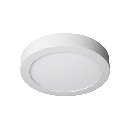 JANDEI - 18W Rundes LED Anbau Downlight Weißes Licht (entspricht 140W), Aluminium, Mattweißer Ring (Naturweiß 4200K) von JANDEI