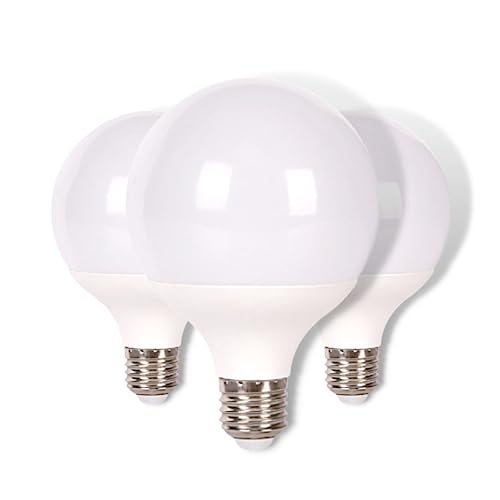 JANDEI - 3er-Pack LED-Globe-Lampen 270º, G95 E27 Gewinde, 15W (100W äquivalent) Cool White Light 6000K, 1700 Lumen, Wohnzimmer, Büro, Schlafzimmer, Haus, Garage, Werkstatt, Baustelle, Treppen. von JANDEI